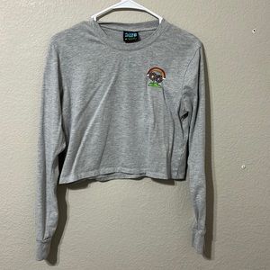 Zumiez alab "there's always room to grow" long sleeve croptop NWOT